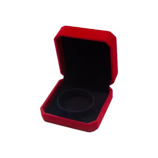 Custom colorful velvet jewelry box with personalized logo