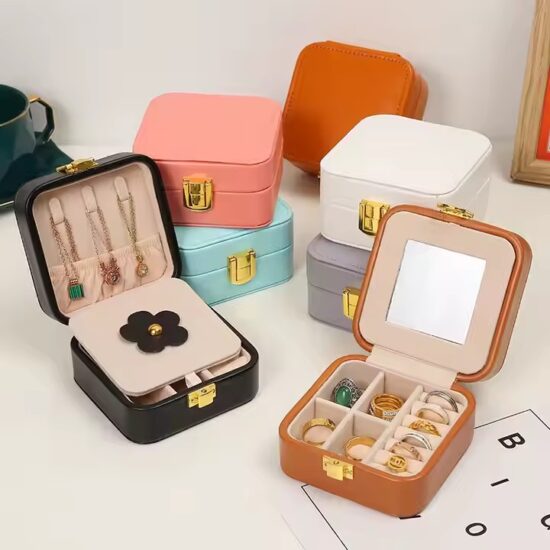 Best-Selling Portable PU Leather Travel Jewelry Box