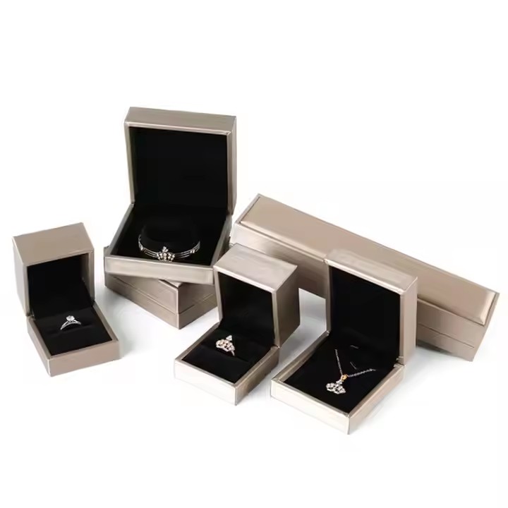 Premium PU Leather Jewelry Box for Rings and Necklaces