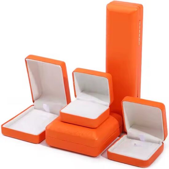 Premium PU Leather Jewelry Box for Rings and Necklaces