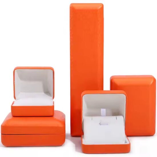 Premium PU Leather Jewelry Box for Rings and Necklaces