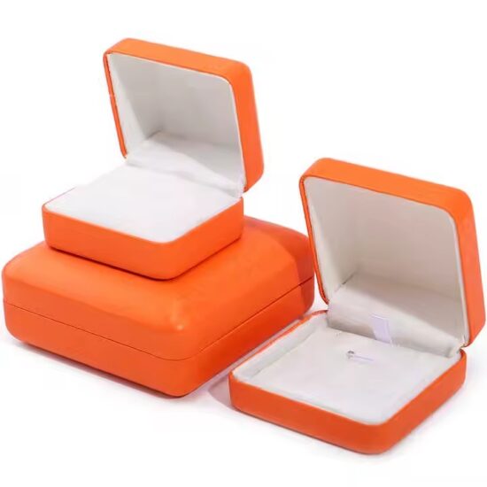 Premium PU Leather Jewelry Box for Rings and Necklaces