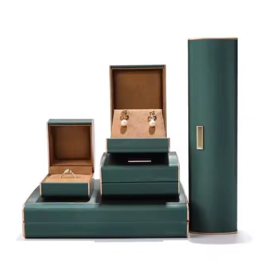 Premium PU Leather Jewelry Box for Rings and Necklaces