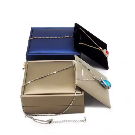 Personalized PU Leather Luxury Jewelry Box for Full Set Storage