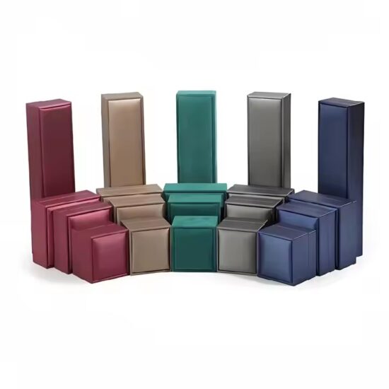 Personalized PU Leather Luxury Jewelry Box for Full Set Storage