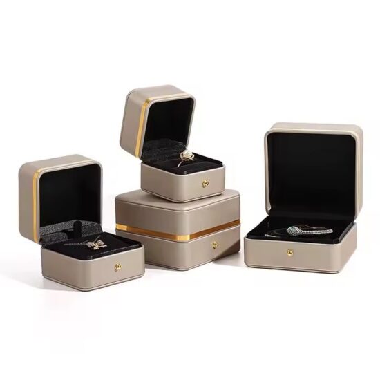 PU Leather Jewelry Storage Box with Custom Logo