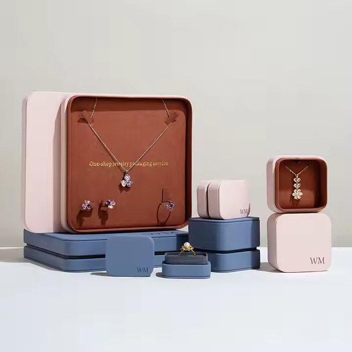 PU Leather Jewelry Box for Rings Bracelets Earrings and Necklaces