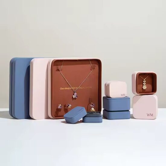 PU Leather Jewelry Box for Rings Bracelets Earrings and Necklaces