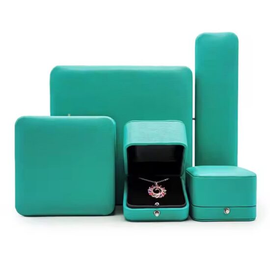 High-End Fashion PU Leather Jewelry Box with Velvet Lining