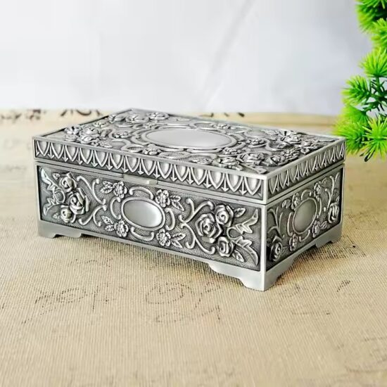 Best-Selling Elegant Metal Jewelry Box with Compartments