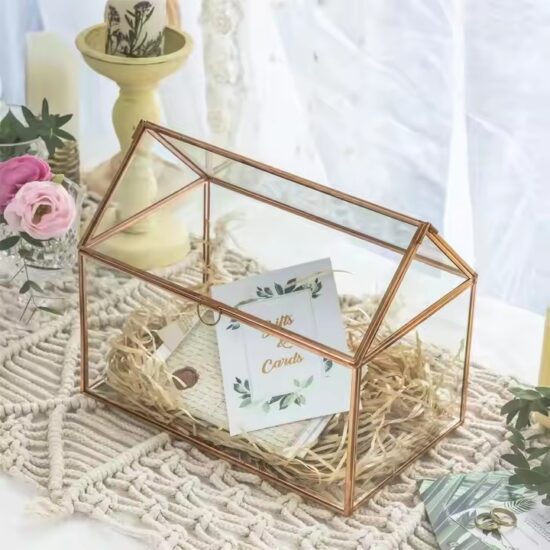 Luxury Transparent Glass Jewelry Box for Rings, Necklaces, Bracelets