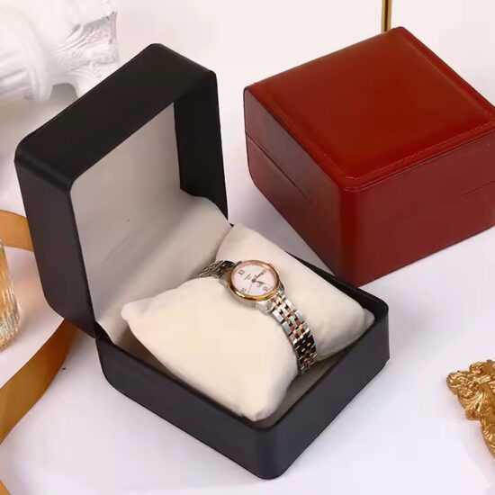 Custom Logo PU Leather Watch Box for Luxury Timepieces