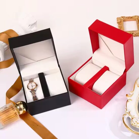 Custom Logo PU Leather Watch Box for Luxury Timepieces