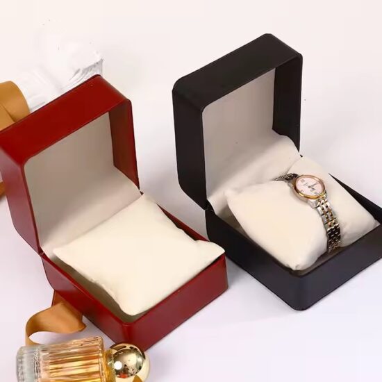 Custom Logo PU Leather Watch Box for Luxury Timepieces
