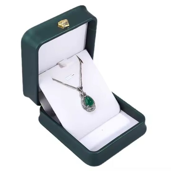 Wedding PU Leather Jewelry Box with Velvet Interior