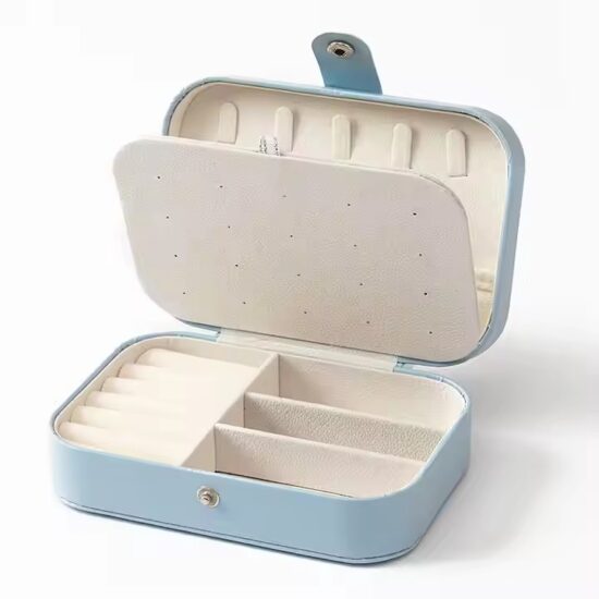 Custom Logo Stylish Travel Jewelry Box with Multiple Compartments