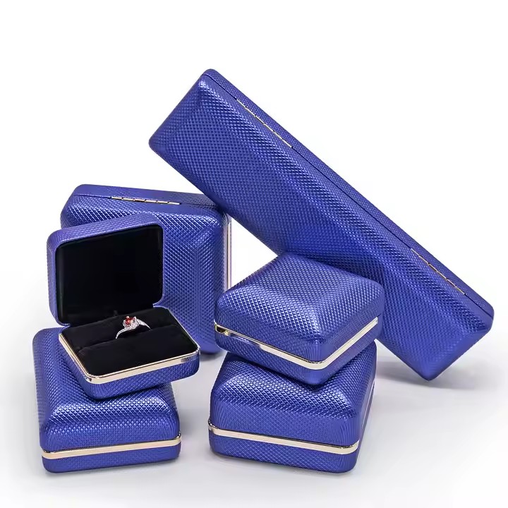 PU Leather Jewelry Box for Rings, Necklaces, and Earrings