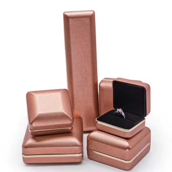 PU Leather Jewelry Box for Rings, Necklaces, and Earrings