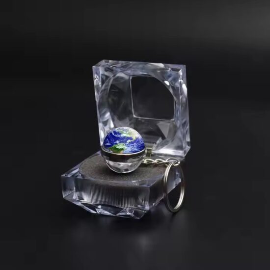 Clear Acrylic Jewelry Box with Compartments for Rings and Earrings