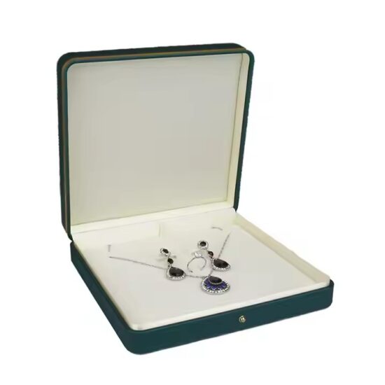 Custom Logo PU Leather Luxury Jewelry Box for Storage