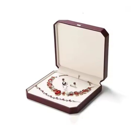 Unique Custom PU Leather Jewelry Box with Luxury Finish