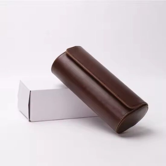 Custom Genuine Leather Travel Watch Box with Logo