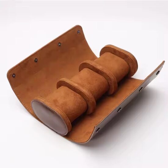 Custom Genuine Leather Travel Watch Box with Logo