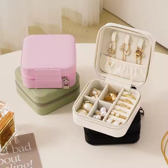 Best-Selling Women’s Wedding Gift Travel Jewelry Box with Elegant Design