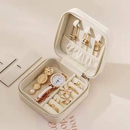 Best-Selling Women’s Wedding Gift Travel Jewelry Box with Elegant Design