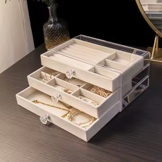 Luxury Acrylic Jewelry Box with Elegant Design