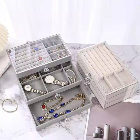 Luxury Acrylic Jewelry Box with Elegant Design