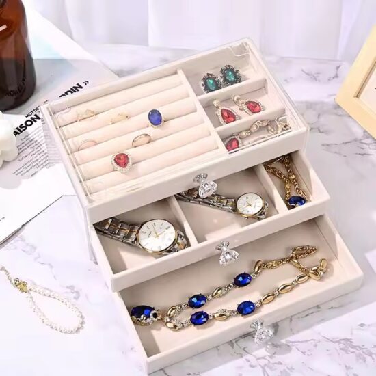 Luxury Acrylic Jewelry Box with Elegant Design