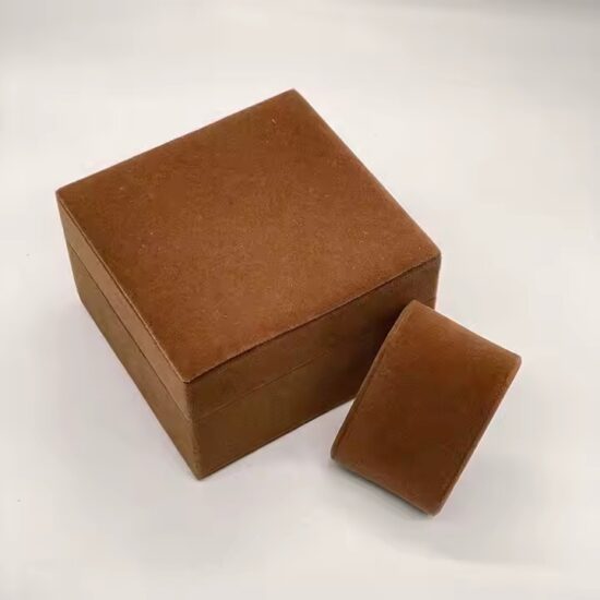 Custom Velvet Watch Box with Embossed Logo for Luxury Timepieces