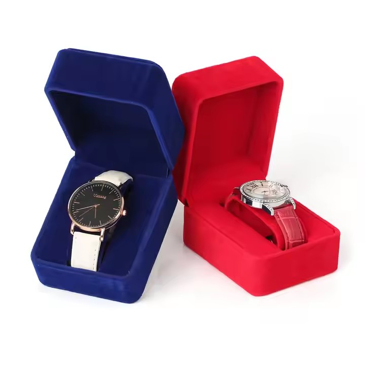 Wholesale Multi-Color Velvet Watch Boxes for Elegant Watch Display