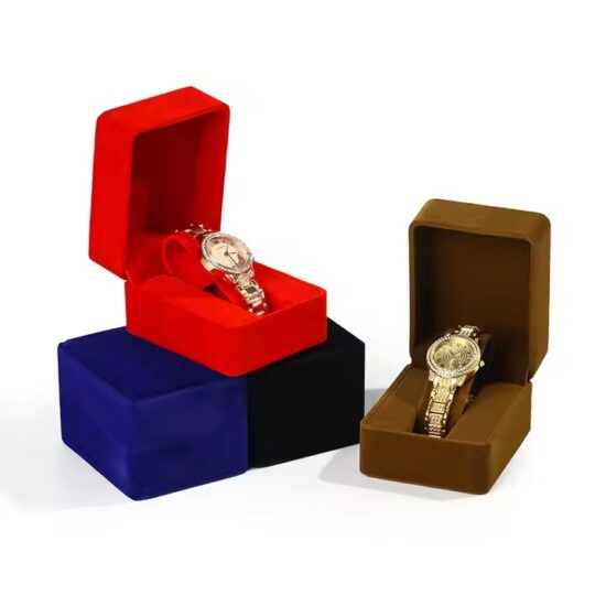 Wholesale Multi-Color Velvet Watch Boxes for Elegant Watch Display