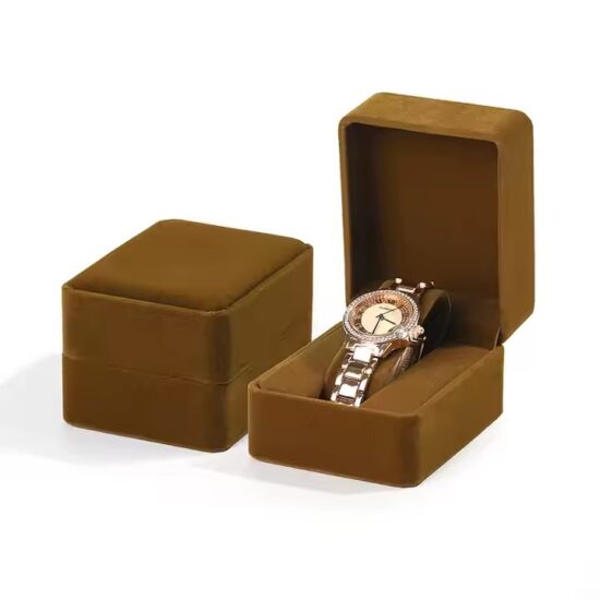 Wholesale Multi-Color Velvet Watch Boxes for Elegant Watch Display