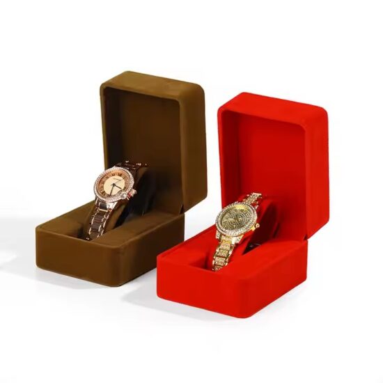 Wholesale Multi-Color Velvet Watch Boxes for Elegant Watch Display