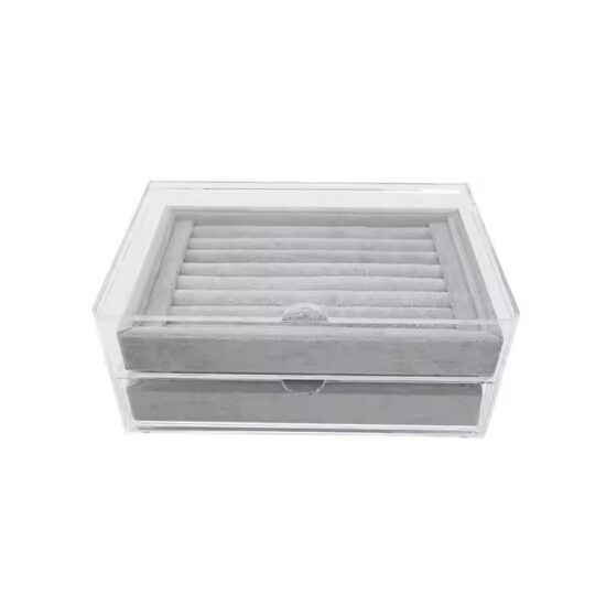 Multi-Layer Transparent Acrylic Jewelry Storage Box