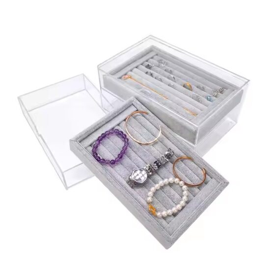 Multi-Layer Transparent Acrylic Jewelry Storage Box