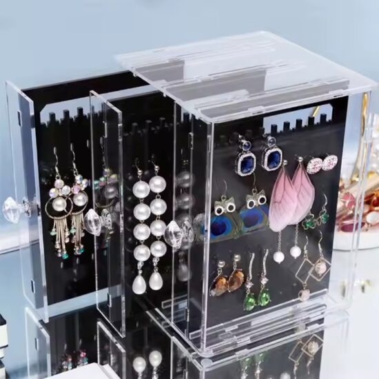 Transparent Acrylic Jewelry Box with Fashionable Design