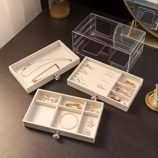 Hot-Selling Clear Multi-Functional Acrylic Jewelry Box Organizer