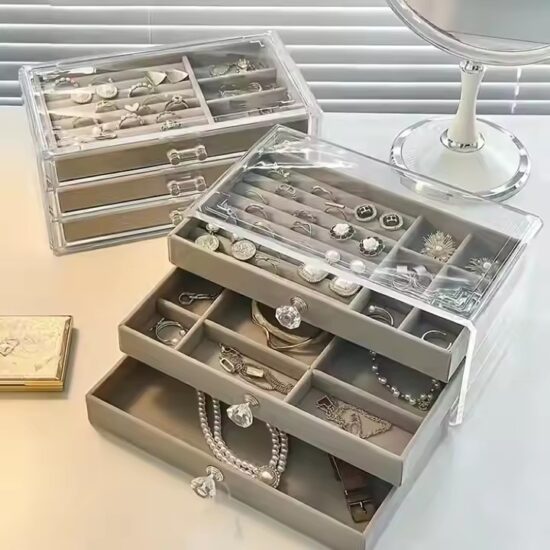 Hot-Selling Clear Multi-Functional Acrylic Jewelry Box Organizer