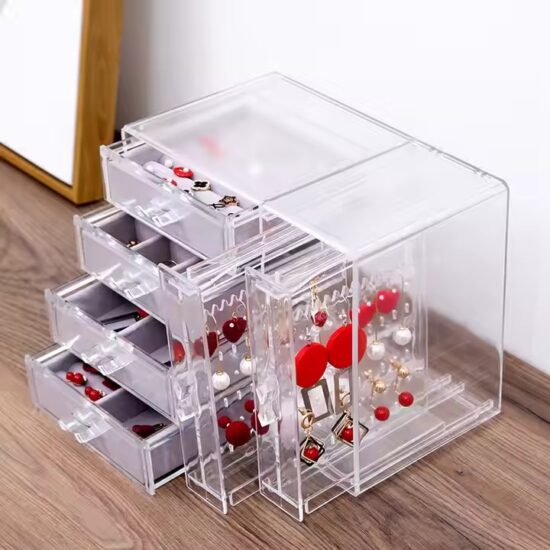 Hot-Selling Clear Multi-Functional Acrylic Jewelry Box Organizer