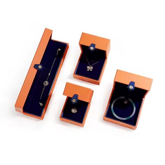 PU Leather Jewelry Box for Rings, Earrings and Necklaces