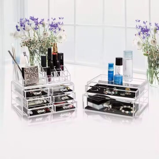Custom Multi-Functional Acrylic Jewelry Box with Drawers and Dividers