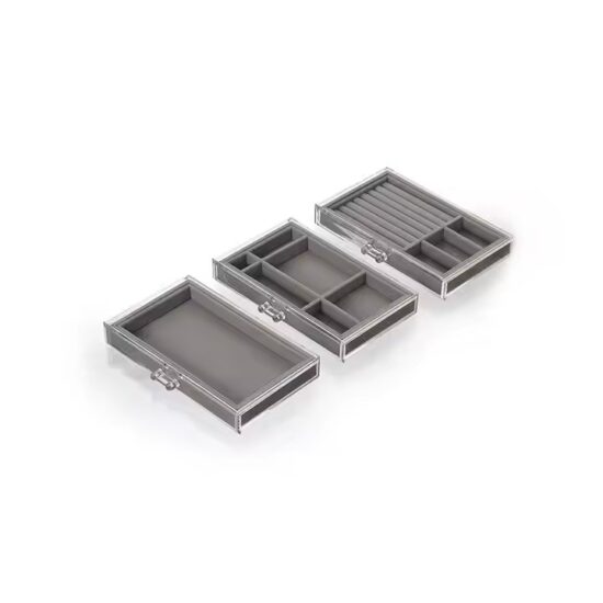 Custom Multi-Functional Acrylic Jewelry Box with Drawers and Dividers